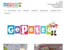 Tablet Screenshot of gepetto.com.co
